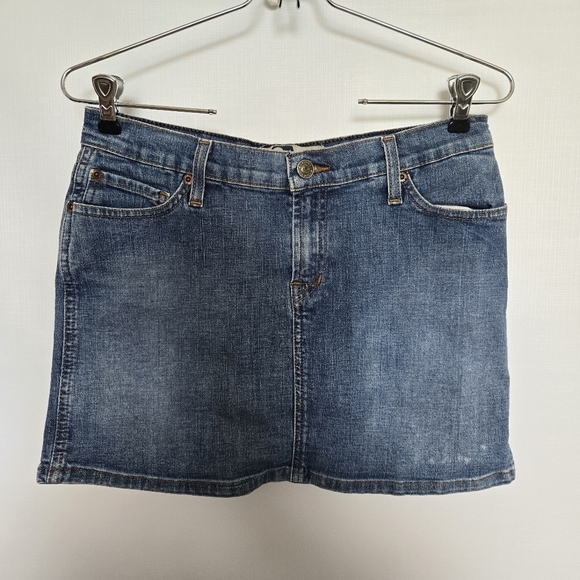ROXY JEAN DENIM MINI SKIRT BLUE POCKETS WOMEN'S (7) - Picture 3 of 15